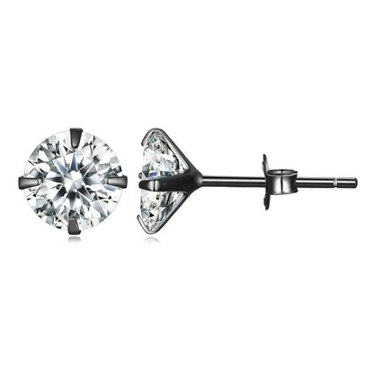 Brilliant Round CZ Stud Earrings - Elevate and Beyond