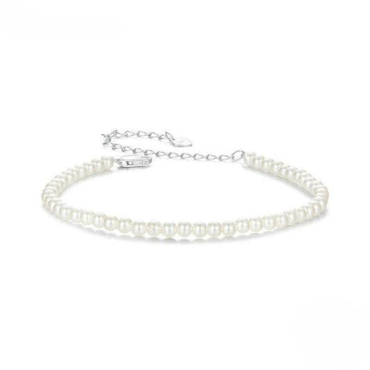 925 Sterling Silver Pearl Bracelet - Elevate and Beyond