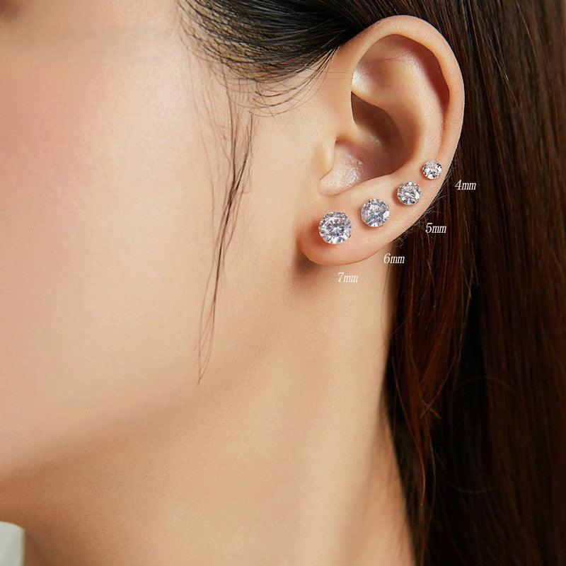 Brilliant Round CZ Stud Earrings - Elevate and Beyond