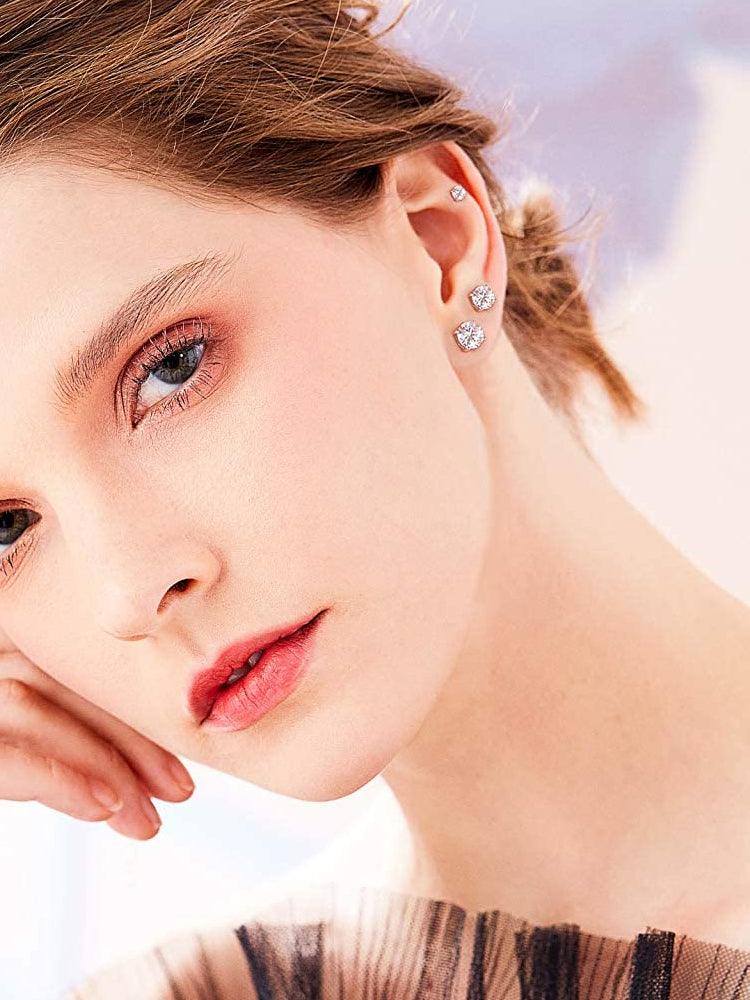 Brilliant Round CZ Stud Earrings - Elevate and Beyond