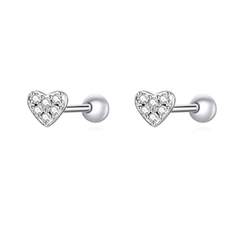 Sterling Silver CZ Stud Earrings Collection - Elevate and Beyond