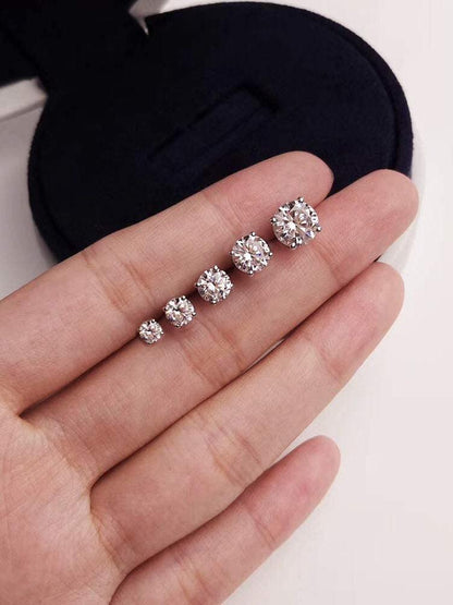 Brilliant Round CZ Stud Earrings - Elevate and Beyond