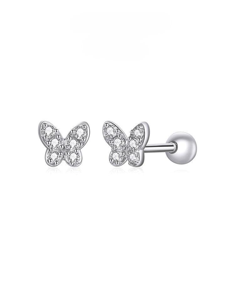 Sterling Silver CZ Stud Earrings Collection - Elevate and Beyond