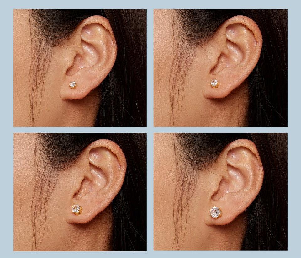 Timeless CZ Stud Earrings - Elevate and Beyond