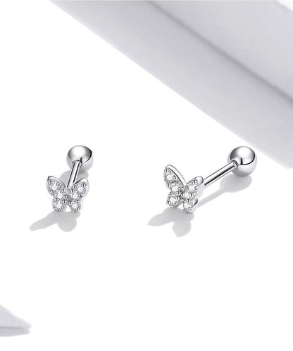 Sterling Silver CZ Stud Earrings Collection - Elevate and Beyond