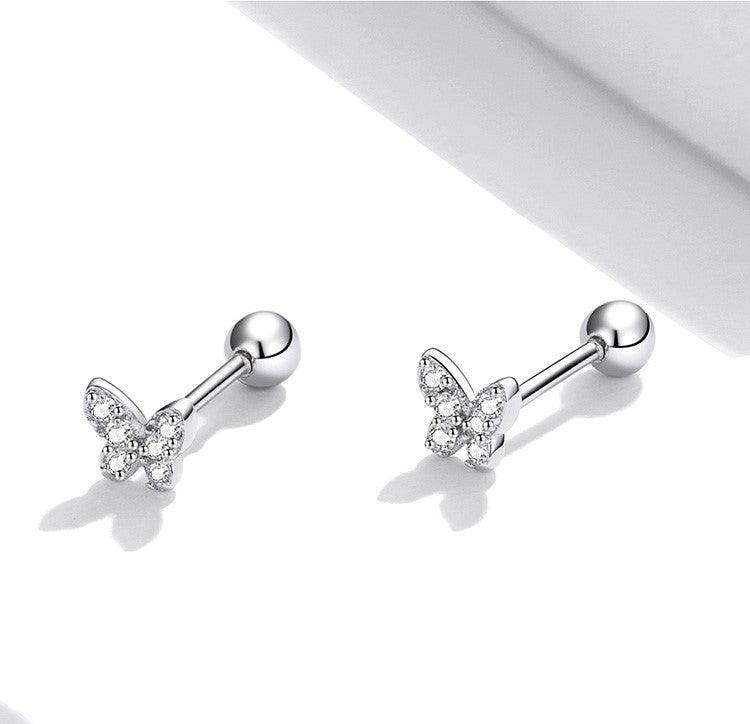 Sterling Silver CZ Stud Earrings Collection - Elevate and Beyond