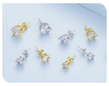 Timeless CZ Stud Earrings - Elevate and Beyond