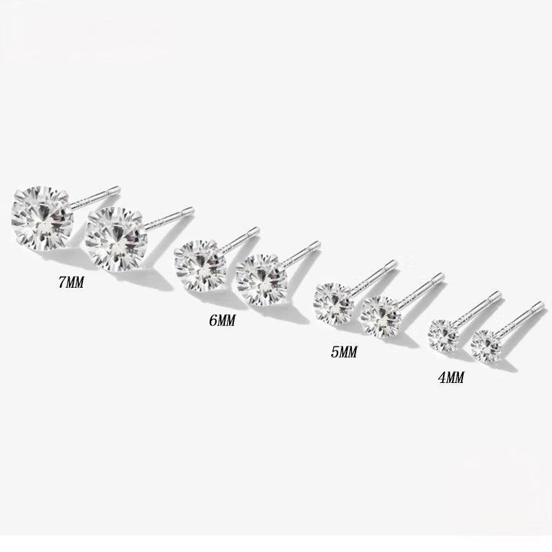 Brilliant Round CZ Stud Earrings - Elevate and Beyond