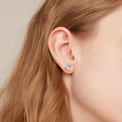 Brilliant Round CZ Stud Earrings - Elevate and Beyond