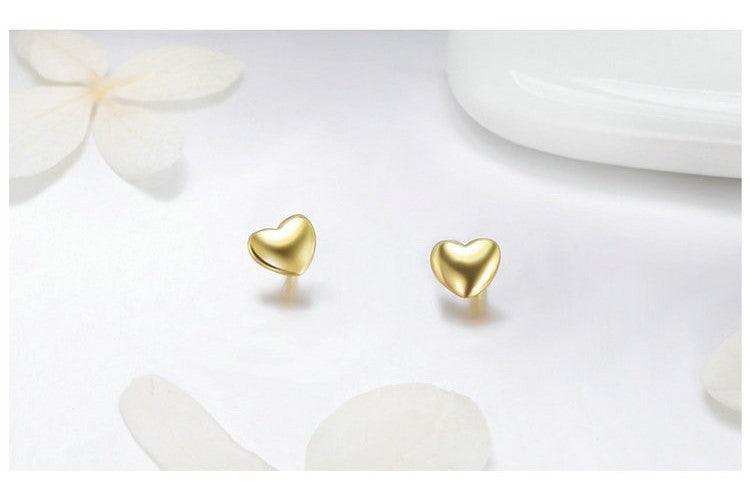 Charming Heart Stud Earrings - Elevate and Beyond