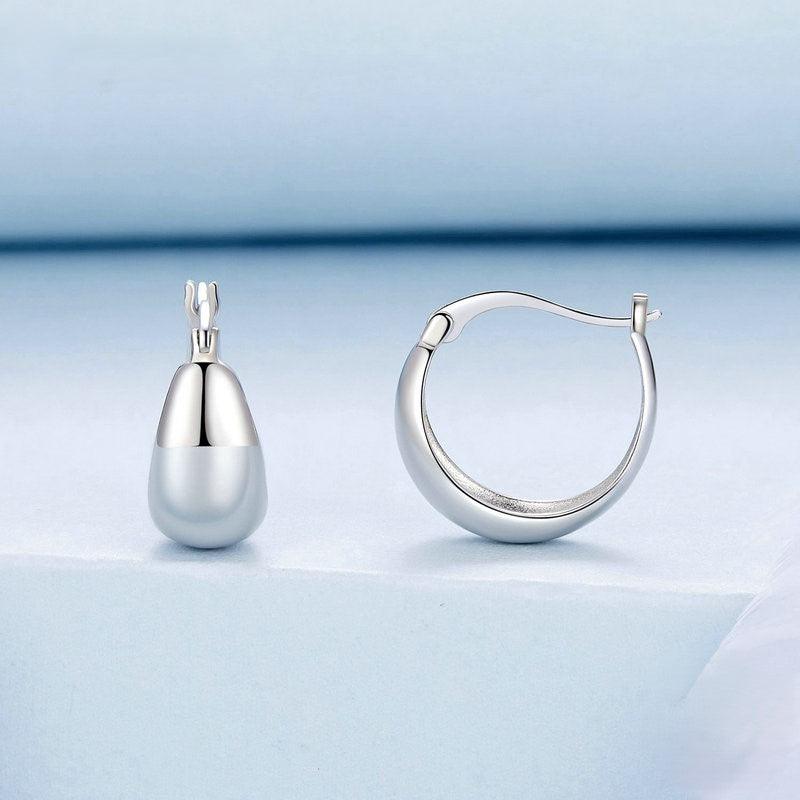 Timeless 925 Sterling Silver Hoop Earrings - Elevate and Beyond