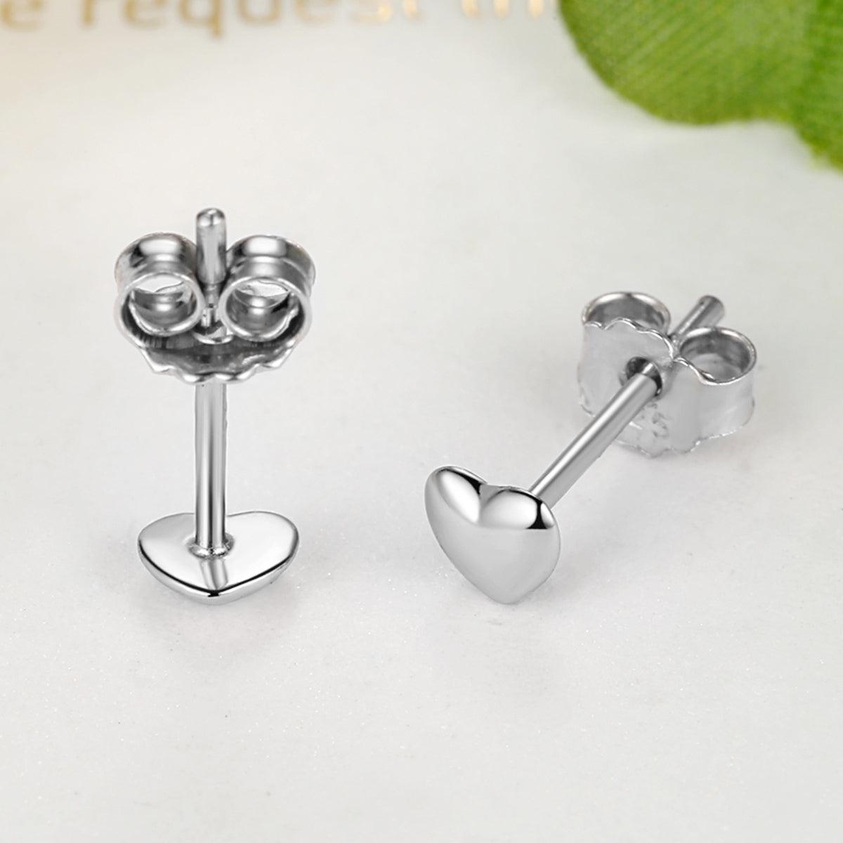 Charming Heart Stud Earrings - Elevate and Beyond