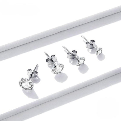 Brilliant Round CZ Stud Earrings - Elevate and Beyond