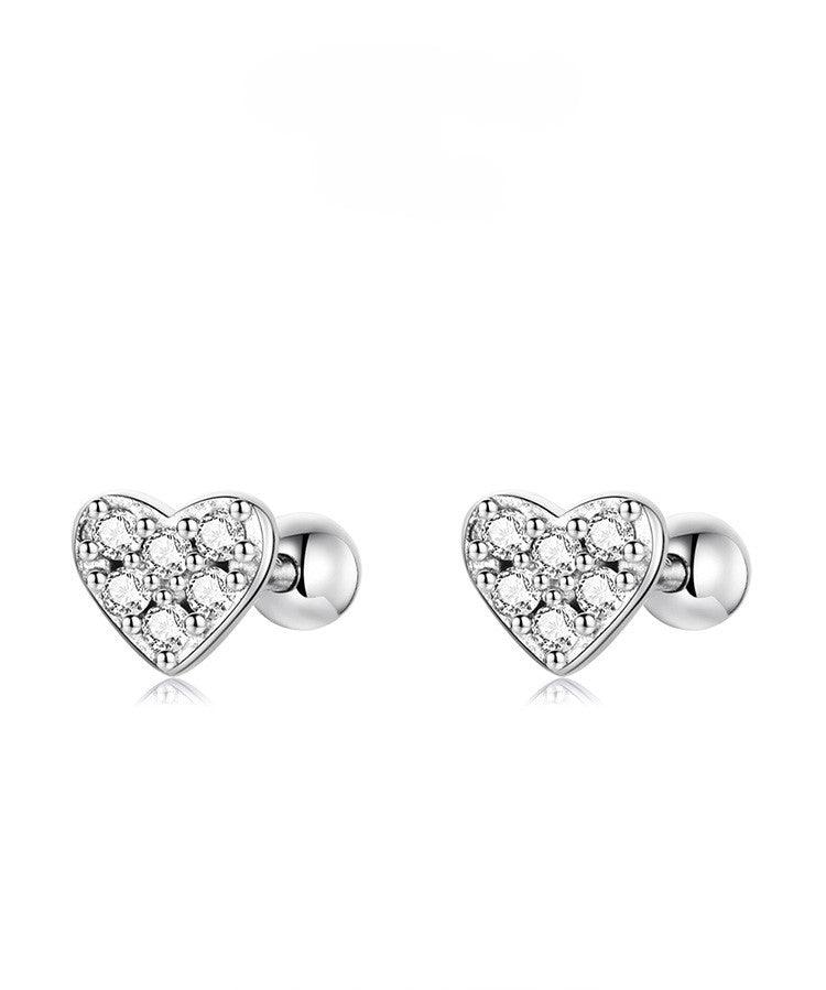 Sterling Silver CZ Stud Earrings Collection - Elevate and Beyond