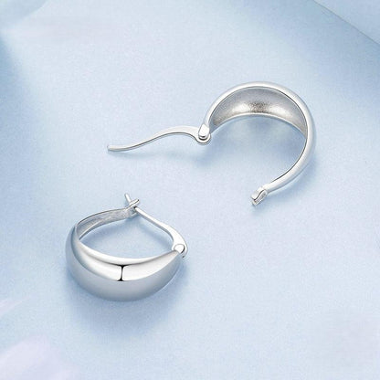 Timeless 925 Sterling Silver Hoop Earrings - Elevate and Beyond