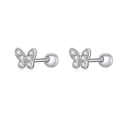 Sterling Silver CZ Stud Earrings Collection - Elevate and Beyond