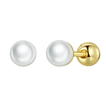 Pearl Ball Stud Earrings - Elevate and Beyond